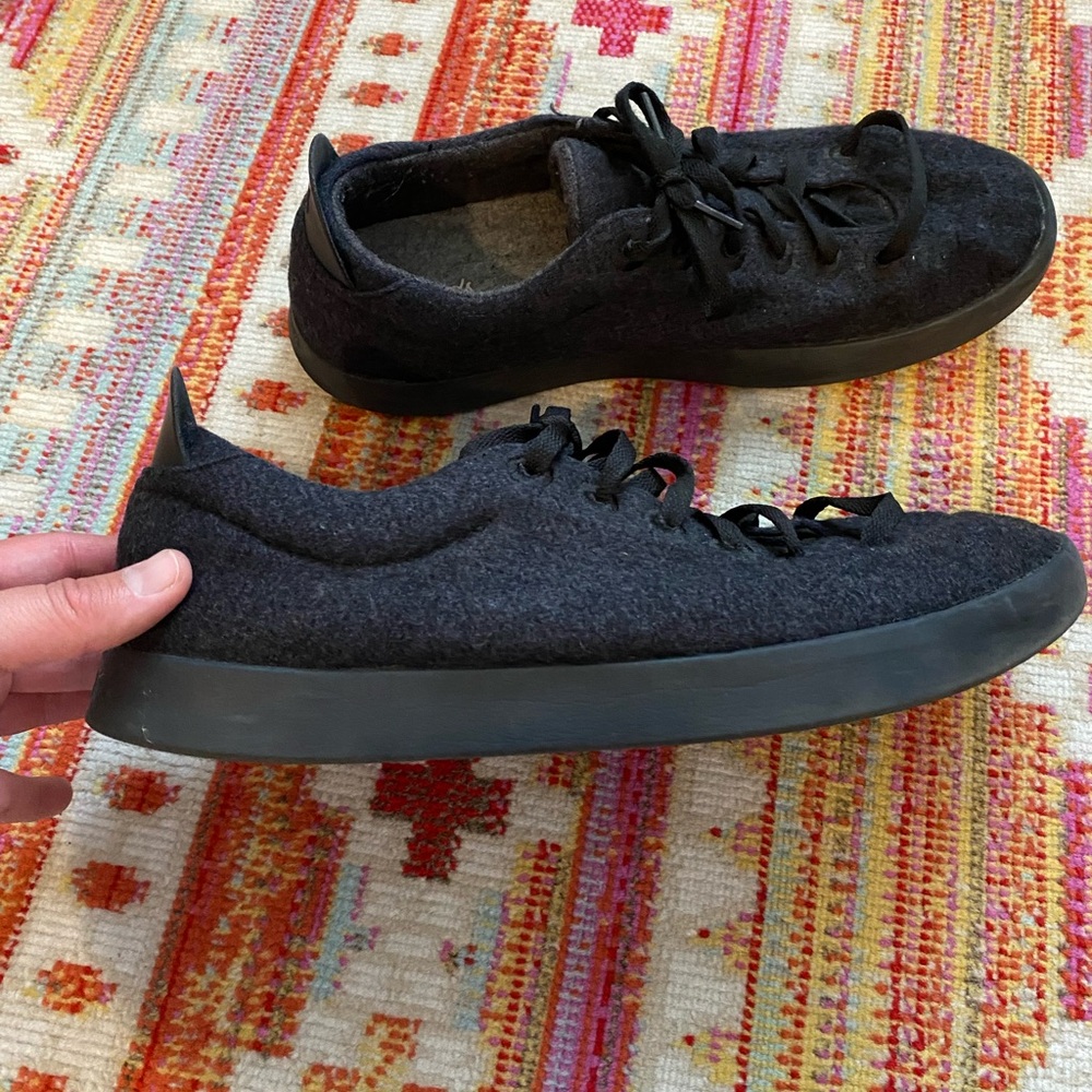 Allbirds Black Wool Casual Comfort Sneakers Piper Highlights Size 11